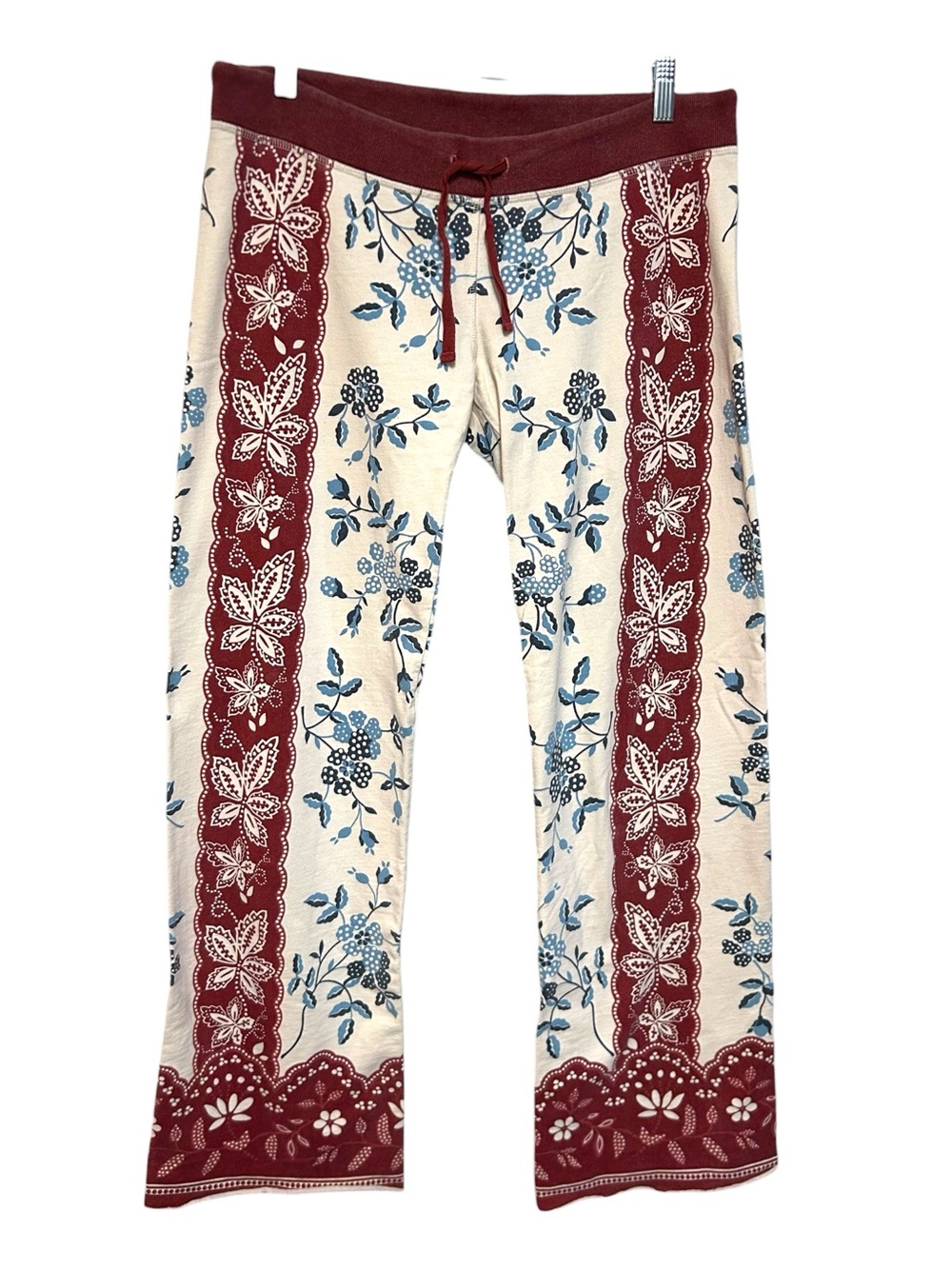 Y2K Lucky brand L-XL sweatpants western floral print bandana wide leg vintage